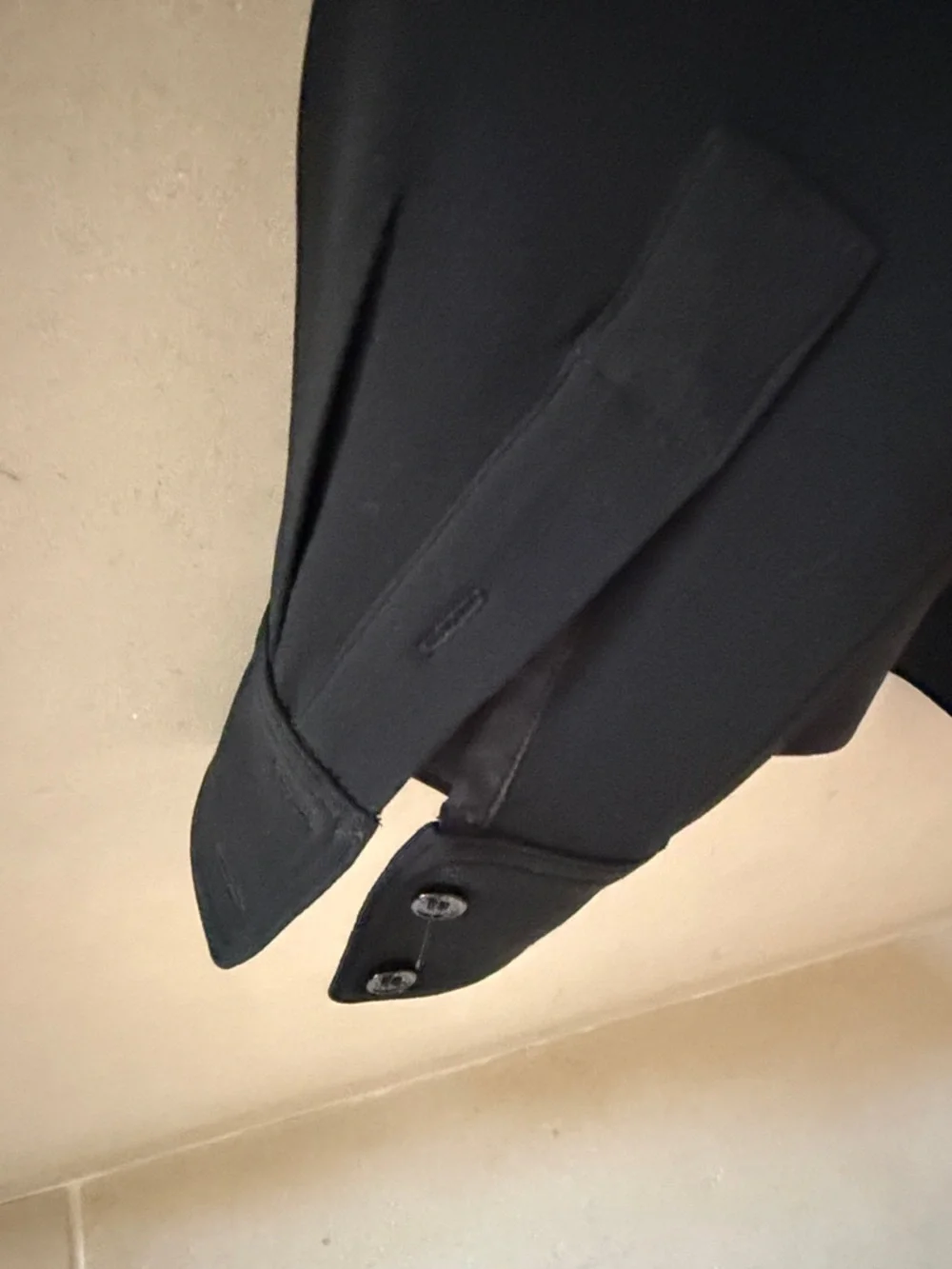 Victoria Beckham black patch pocket crepe shirt size 6 U.S. or 10 U.K. - Picture 5 of 8